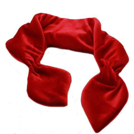 Scarf velvet red